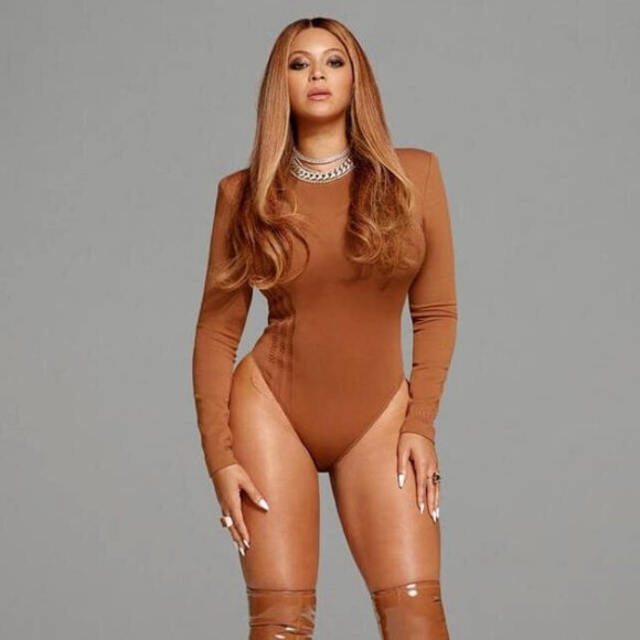 IVY PARK Brown Long Sleeve Bodysuit - Picture 1 of 9